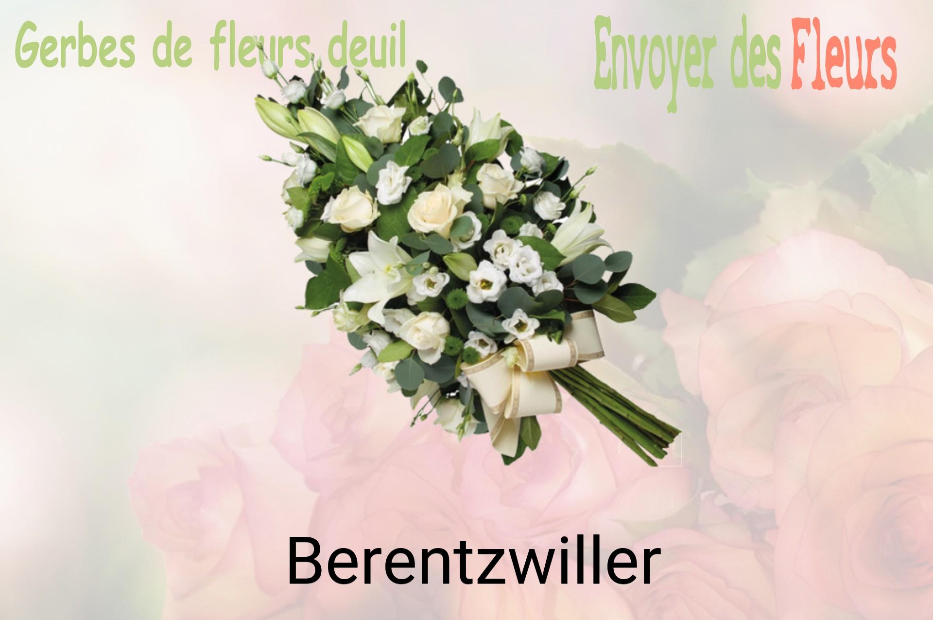 Gerbe de fleurs de deuil livrée à Berentzwiller